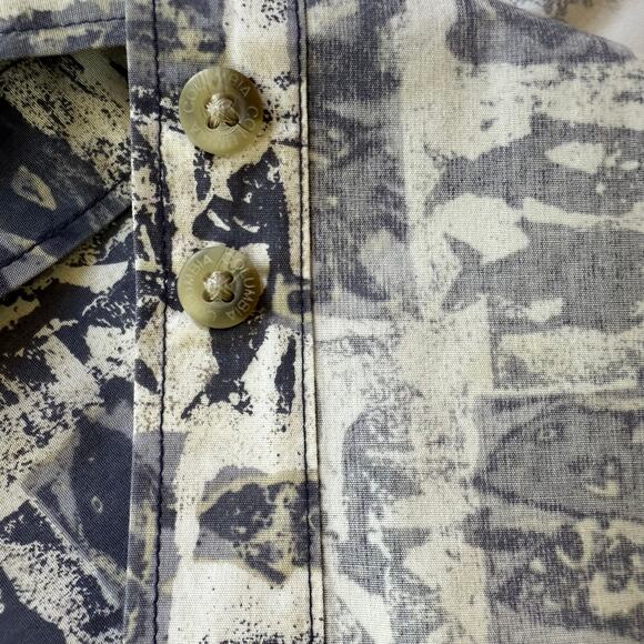 Columbia Batik Print Fish Button Down Shirt Men SZ XL Blue - Picture 8 of 9